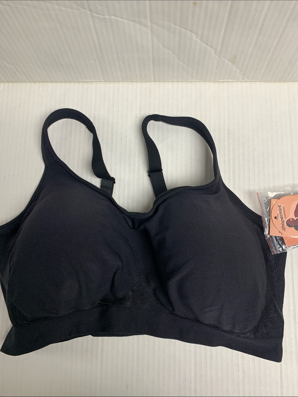Shapermint Everyday Comfort Straps Wireless Shaping Bra NWT Black 2XL